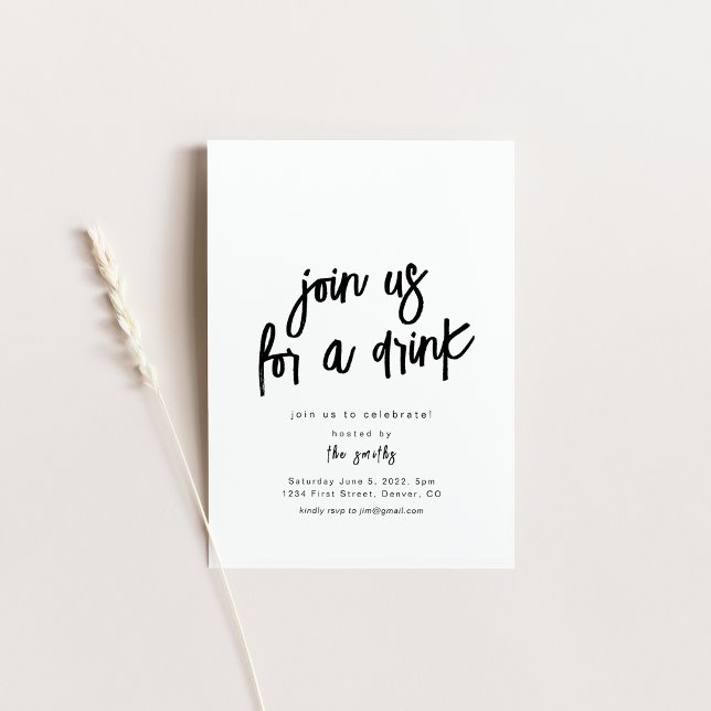 Nehmen Sie an einer Drink-Party Einladung teil (Von Creator hochgeladen)