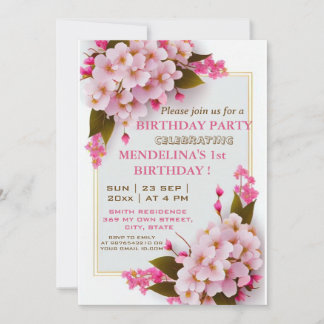 Nehmen Sie an einer Geburtstagsfeier teil! Einladung