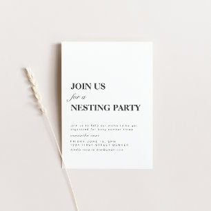 Nehmen Sie an uns für ein Nesting-Party teil Einladung