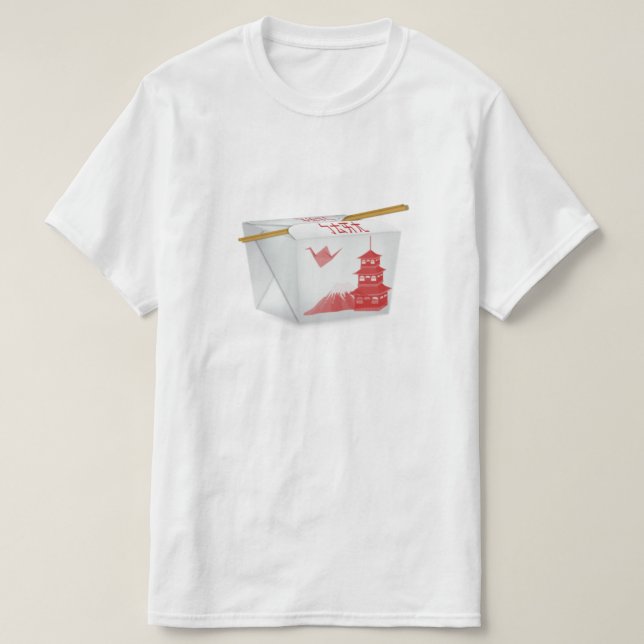 Nehmen Sie chinesisches Nahrungsmittelt-shirt T-Shirt (Design vorne)