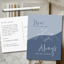 Nehmen Sie das Blaue der Hochstraße für den Kongre Postkarte