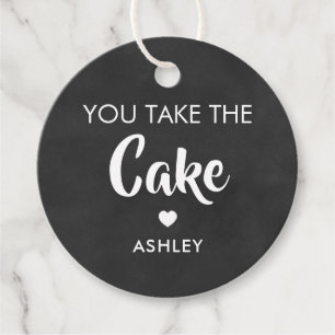 Nehmen Sie das "Cake Gift"-Tag, "Cake Pop Chalkboa Geschenkanhänger