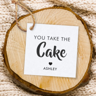 Nehmen Sie das "Cake Gift Tag", "Cake Pop Tag", "K Geschenkanhänger