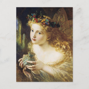 Nehmen Sie das Gesicht der Frau Postkarte