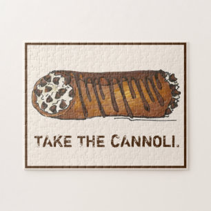 Nehmen Sie den Cannoli Chocolate Chip Italienische Puzzle