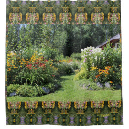 Nehmen Sie den Hütten-Garten-Weg! Duschvorhang