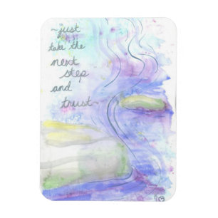 Nehmen Sie den Schritt-und Vertrauens-Magneten Magnet