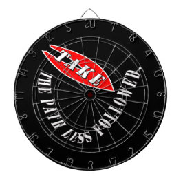 Nehmen Sie den weniger befahrenen Weg Dartscheibe