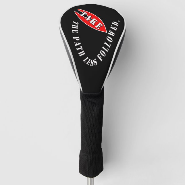 Nehmen Sie den weniger befahrenen Weg Golf Headcover (Vorderseite)