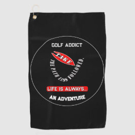 Nehmen Sie den weniger befahrenen Weg Golfhandtuch