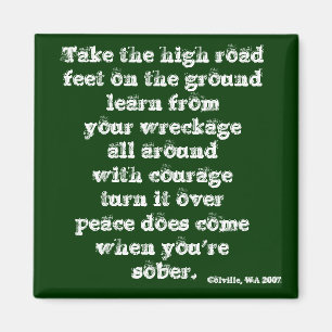 Nehmen Sie die Hohe Straße - Magnet