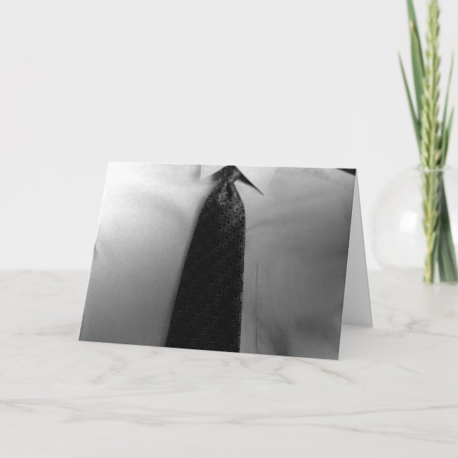 "NEHMEN SIE DIE KRAWATTE" LASS LOOSE UND GENIESSEN KARTE (Vorderseite)