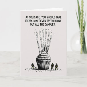 Nehmen Sie die leicht - lustige Birthday Card über Karte
