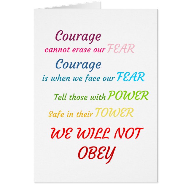 Nehmen Sie die Tageskarte ein - Leere im Inneren (Vorne)