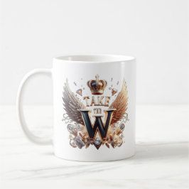 Nehmen Sie die W-Tasse Kaffeetasse