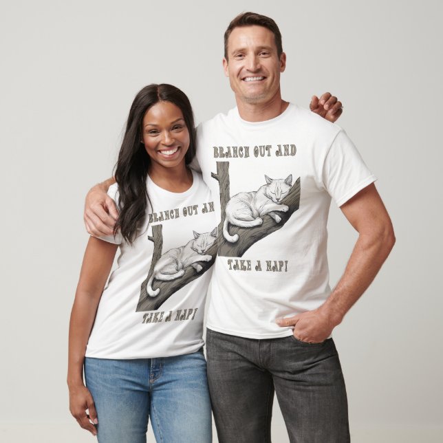 Nehmen Sie ein Nickerchen - Katzen T - Shirt (Unisex)