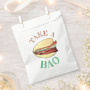 NEHMEN Sie eine BAO Pork Benges Bun Chinesisch tai Geschenktütchen