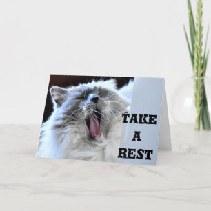 Nehmen Sie eine Erholung, eine Karte