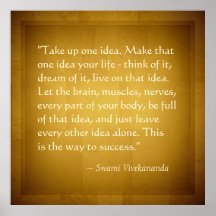 Nehmen Sie eine Idee Swami Vivekananda Erfolgsquot