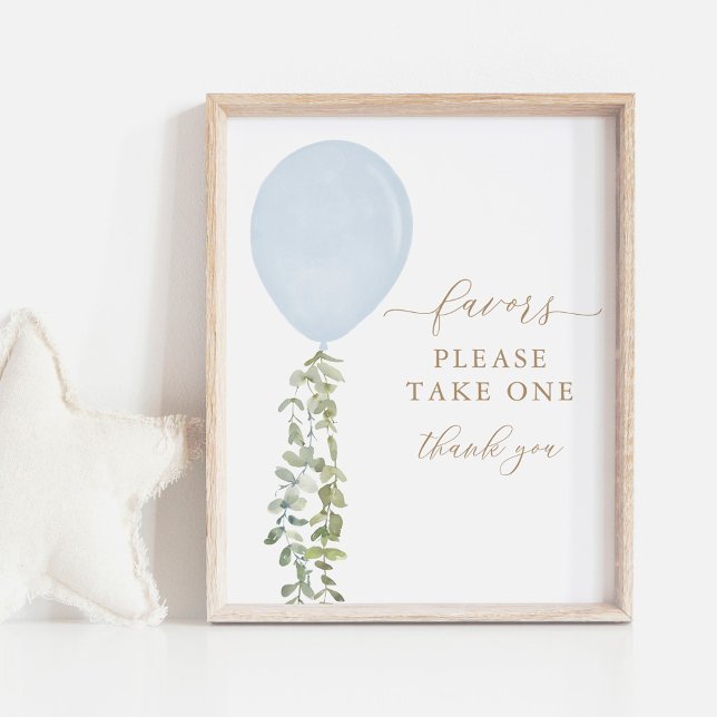 Nehmen Sie eine Lieblings-Schild Blue Balloon Baby Poster (Von Creator hochgeladen)