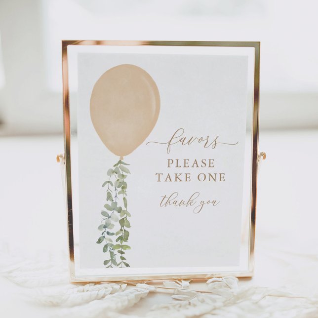 Nehmen Sie eine Lieblings-Sign-Gold-Ballon-Baby-Du Poster (Von Creator hochgeladen)