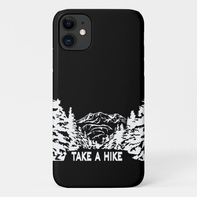 Nehmen Sie eine monochrome Berglandschaft zu Wande Case-Mate iPhone Hülle (Rückseite)
