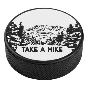 Nehmen Sie eine monochrome Berglandschaft zu Wande Eishockey Puck