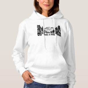 Nehmen Sie eine monochrome Berglandschaft zu Wande Hoodie