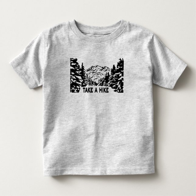 Nehmen Sie eine monochrome Berglandschaft zu Wande Kleinkind T-shirt (Vorderseite)