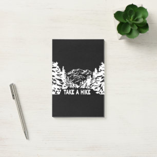 Nehmen Sie eine monochrome Berglandschaft zu Wande Post-it Klebezettel