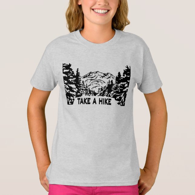 Nehmen Sie eine monochrome Berglandschaft zu Wande T-Shirt (Vorderseite)
