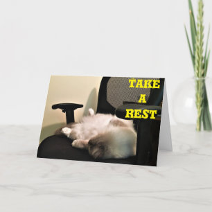 Nehmen Sie eine Pause, eine Karte