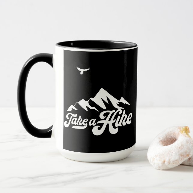 Nehmen Sie eine Wanderkaffee-Tasse Tasse (Mit Donut)