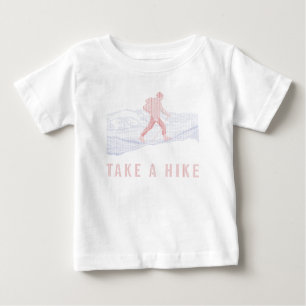 Nehmen Sie eine Wanderung Blau und Rot Baby T-shirt