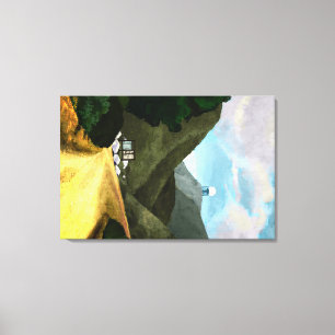 Nehmen Sie eine Wanderung. Leinwand-Kunst Leinwanddruck
