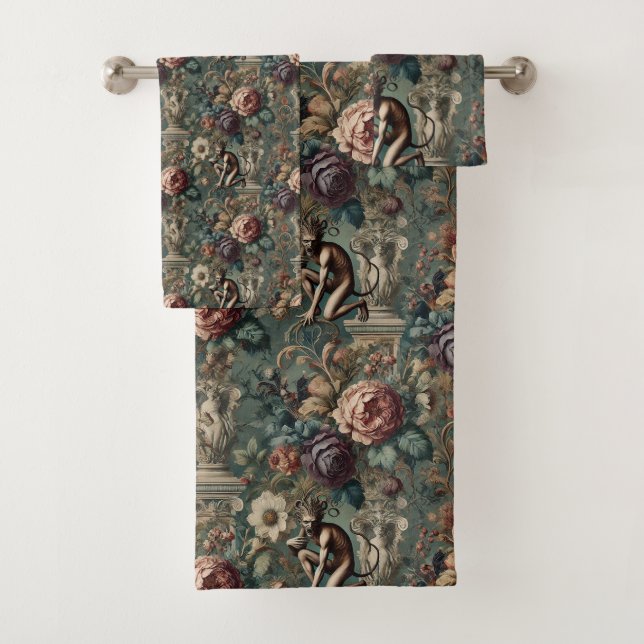 Nehmen Sie einen Bow - Gothic Viktorianisch Badhandtuch Set (Insitu)