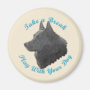 Nehmen Sie einen Bruch (Schipperke) Magnet