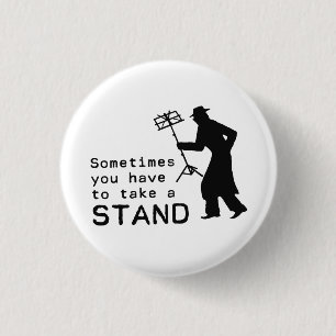 Nehmen Sie einen Stand Button