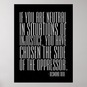 Nehmen Sie einen Stand - Plakat