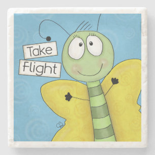 Nehmen Sie Flight Butterfly Steinuntersetzer