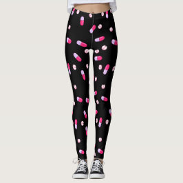 Nehmen Sie Ihre Medizin-Leggings (Schwarzes) Leggings