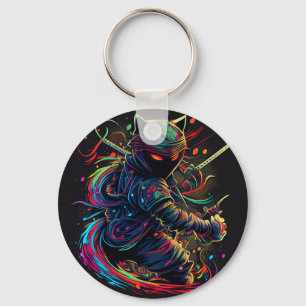 Nehmen Sie Ihre Ninja Cat Everywhere mit einem Sch Schlüsselanhänger