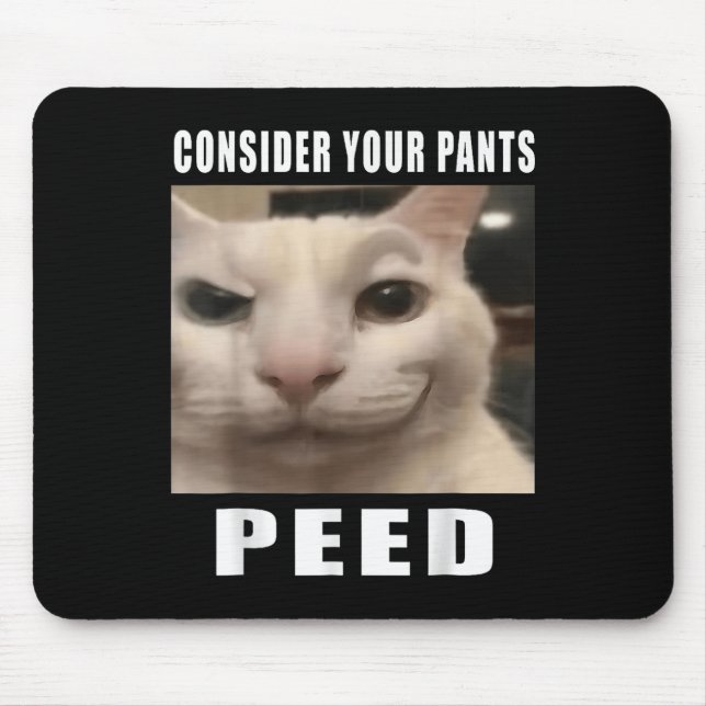 Nehmen Sie Ihre Pants Ping Alberne Katze Männer Fr Mousepad (Vorne)