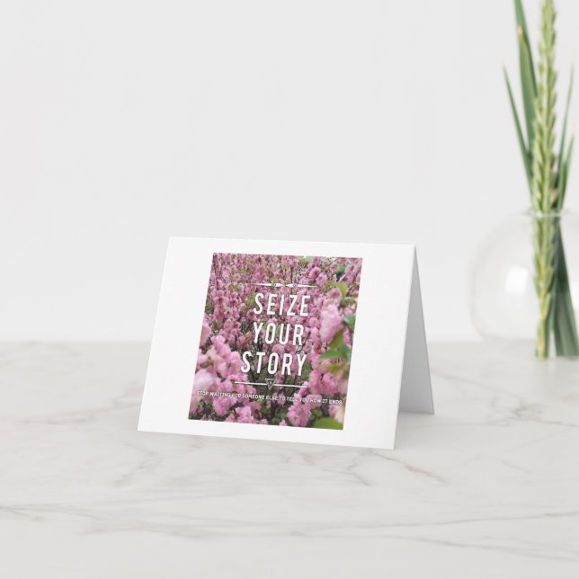 Nehmen Sie Ihre Story Note Card - Leere Innenseite Karte (Vorderseite)