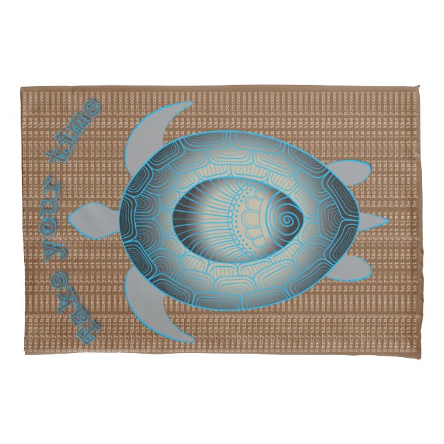 Nehmen Sie Ihre Zeit Schildkröte motivierend Zitat Kissenbezug (Vorderseite)