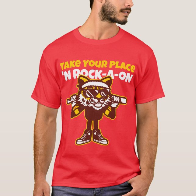 Nehmen Sie Ihren Platz "N Rock-A-oN 4 T-Shirt (Vorderseite)