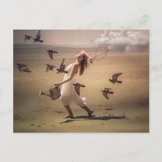 Nehmen Sie immer das Wetter mit Ihrer surrealen Ku Postkarte (Vorderseite)