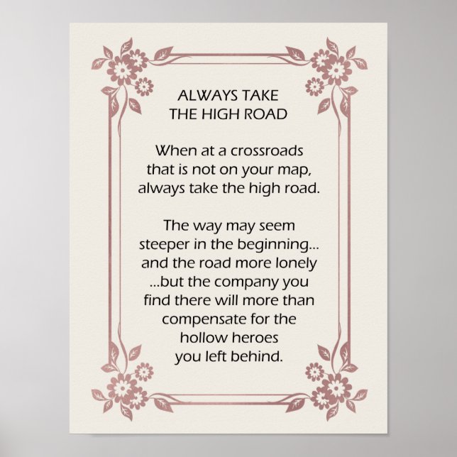 Nehmen Sie immer den Motivierend Nudge. Poster (Vorne)