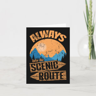 Nehmen Sie immer ein Landschaftliches Routenabente Karte