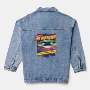 Nehmen Sie mich mit zum unbekannten Retro-Magazin- Jeansjacke